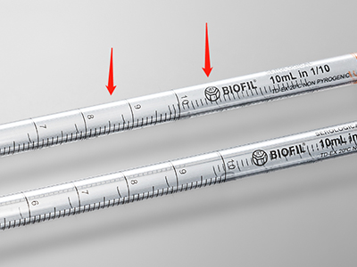 雙向刻度線設(shè)計，便于識別移液體積